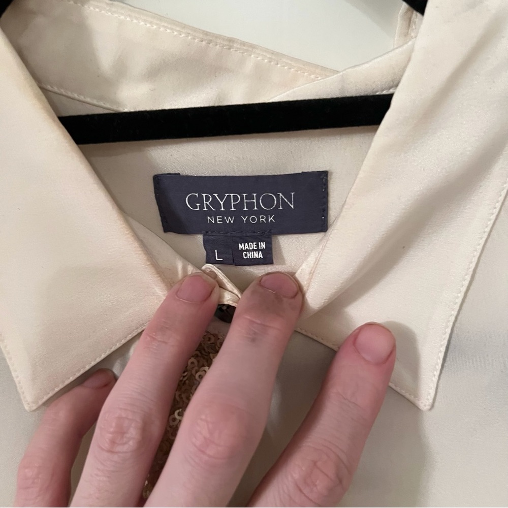 Gryphon Button Down Shirt With Sequins - image 2